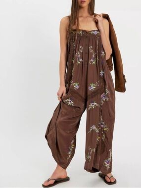 Free people Strawberry Garden Jumpsuit
